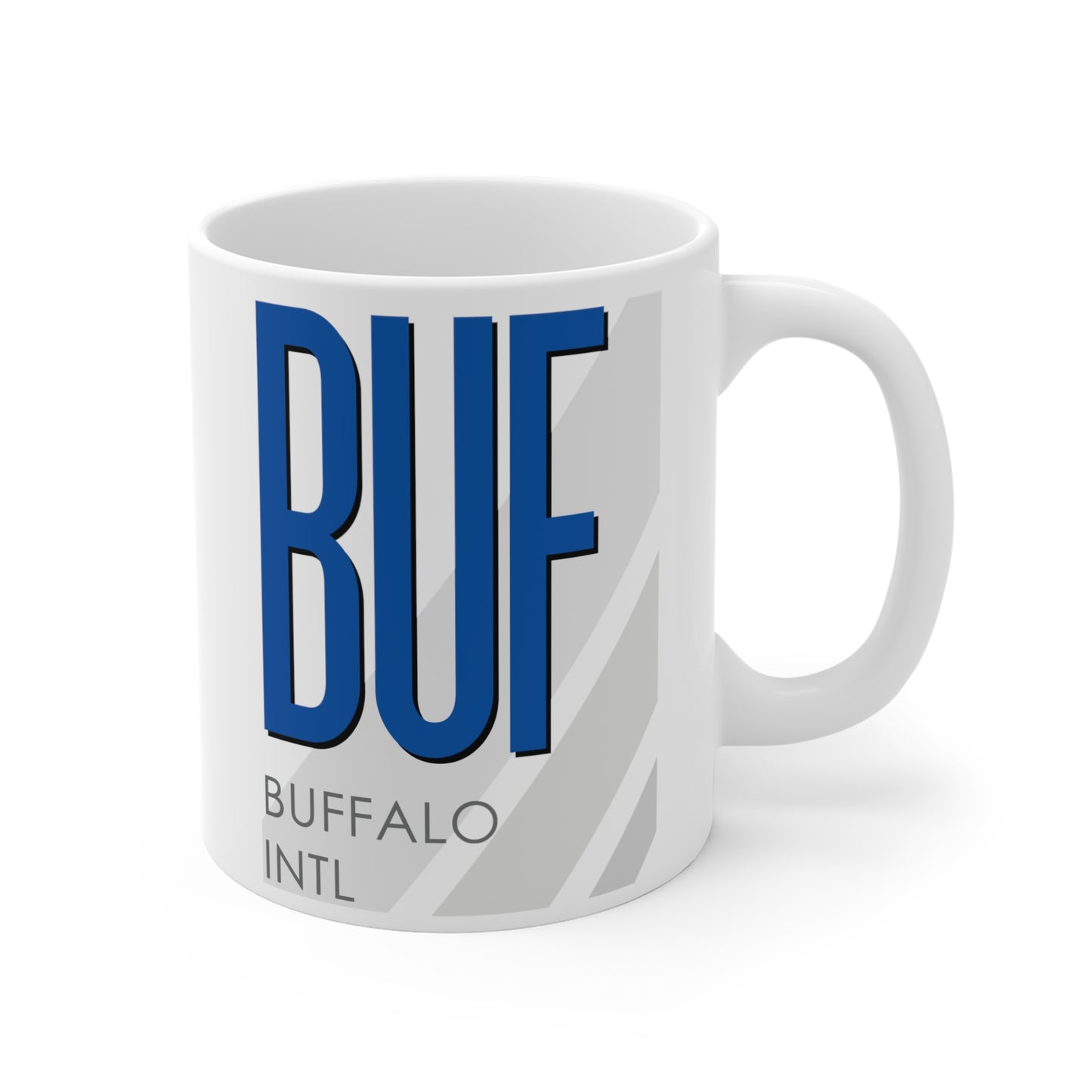 Buffalo Niagara Intl, BUF. 11oz Airport Mug (Blue)