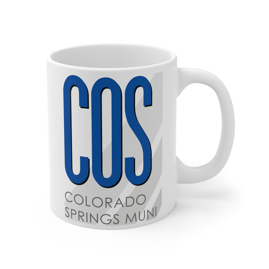 City of Colorado Springs Muni, COS. 11oz Airport Mug (Blue)