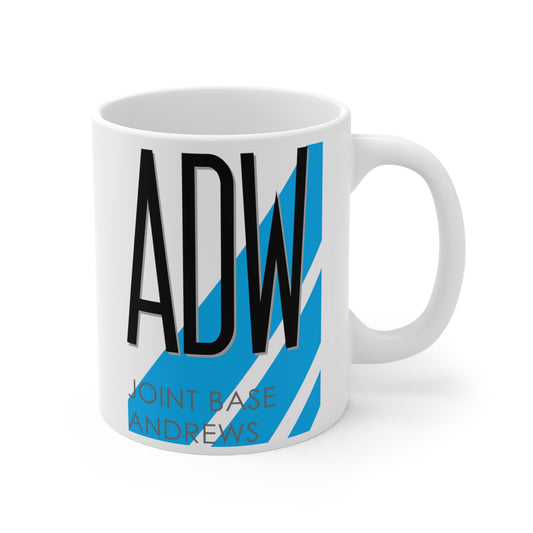 Joint Base Andrews, ADW. 11oz Airport Mug (Blue)