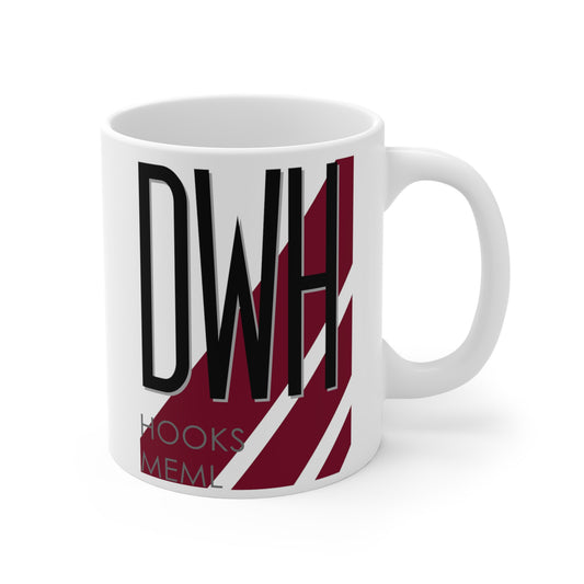 David Wayne Hooks Meml, DWH. 11oz Airport Mug (Magenta Stripes)