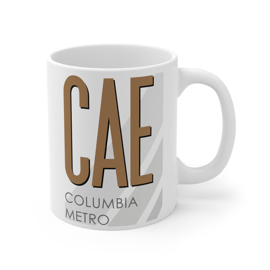 Columbia Metro, CAE. 11oz Airport Mug (Brown)