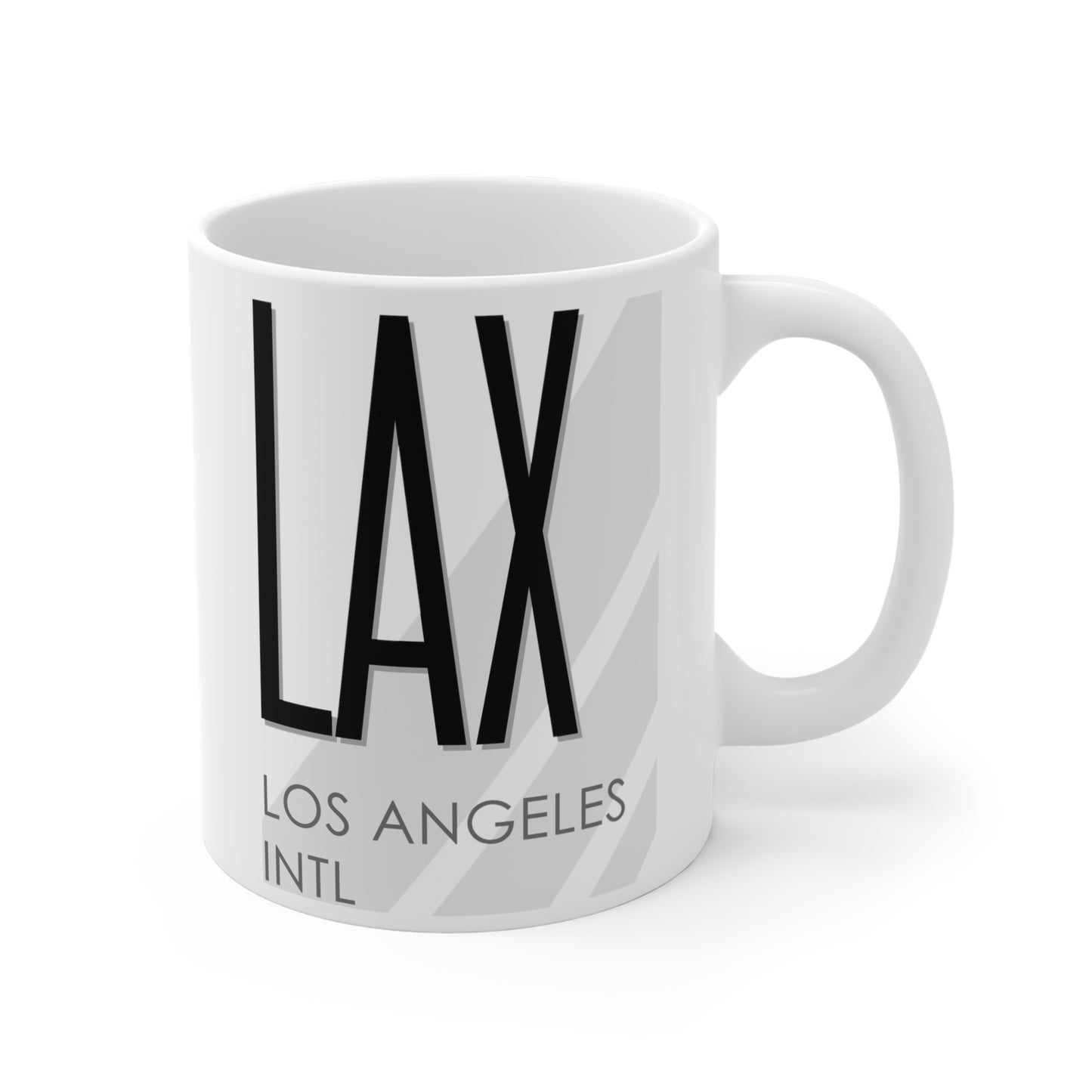 Los Angeles Intl, LAX. 11oz Airport Mug (White)